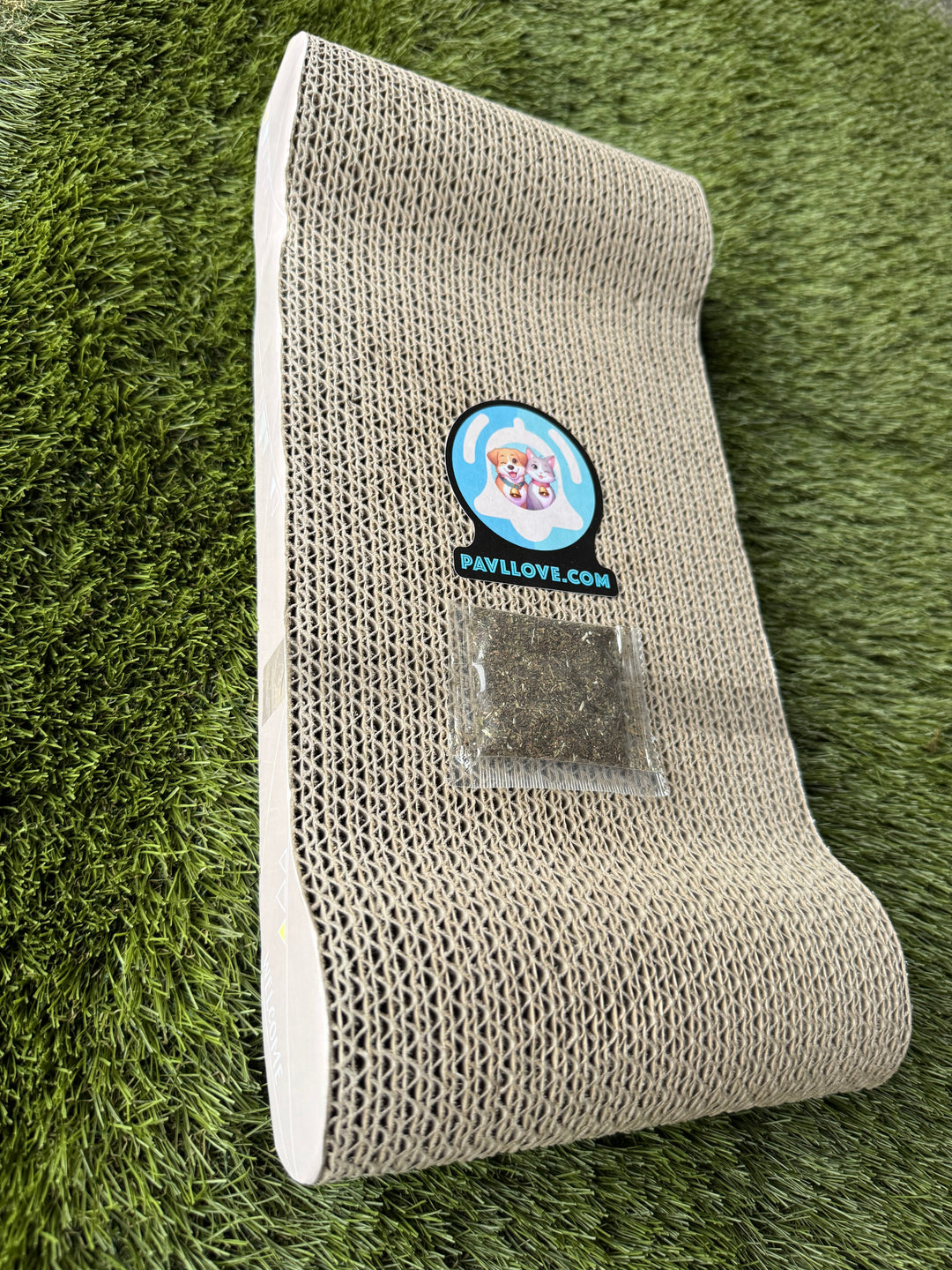 🐾 Grattoir en carton Pavllove Avec échantillon d’herbe à chat offert 🌿 ⭐⭐⭐⭐⭐ - Pavllove