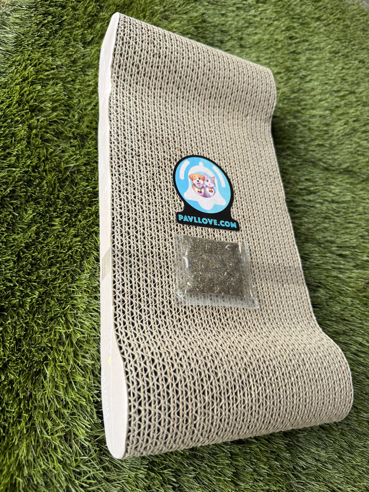 🐾 Grattoir en carton Pavllove Avec échantillon d’herbe à chat offert 🌿 ⭐⭐⭐⭐⭐ - Pavllove