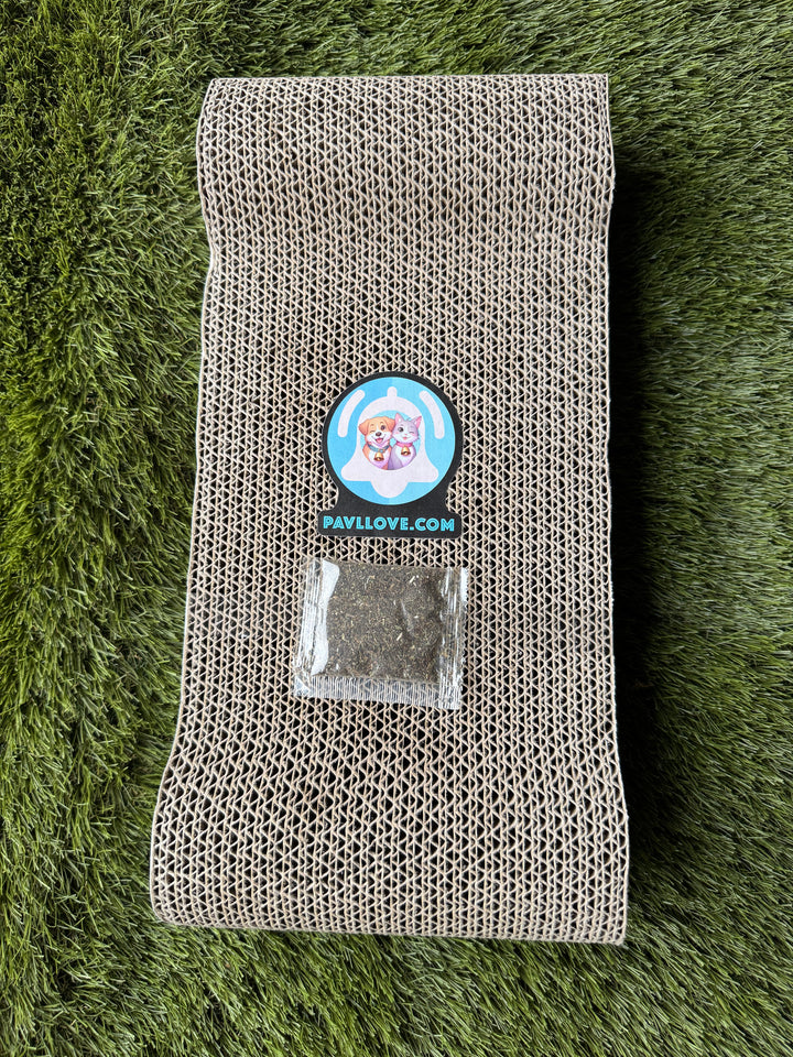 🐾 Grattoir en carton Pavllove Avec échantillon d’herbe à chat offert 🌿 ⭐⭐⭐⭐⭐ - Pavllove