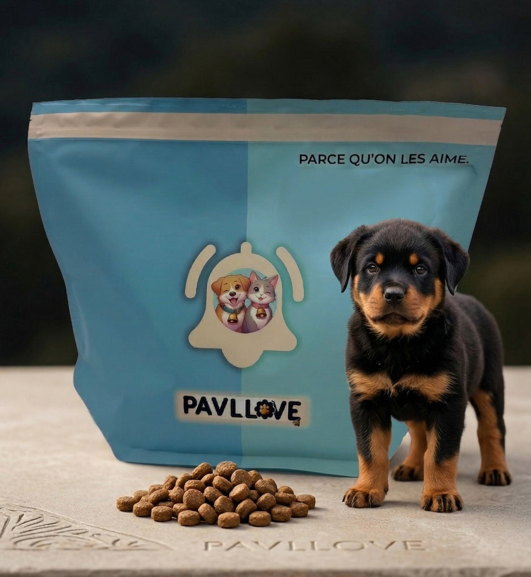 Croquettes haut de gamme pour chiot standard - Volaille (Junior Croissance) ⭐⭐⭐⭐⭐ - Pavllove