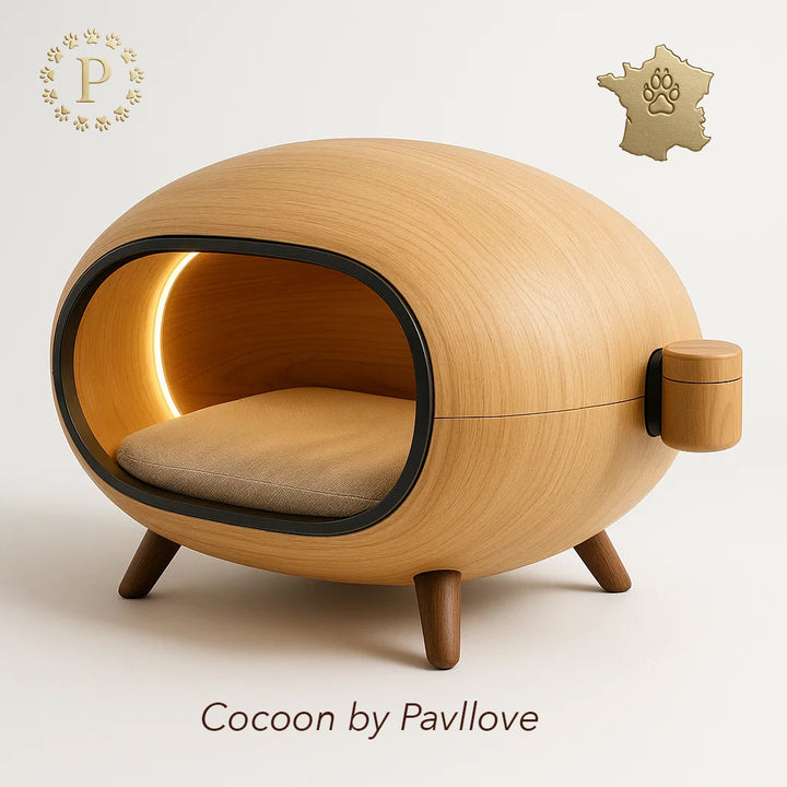 COCOON Pavllove – niche design chien chat artisanale sur mesure ⭐⭐⭐⭐⭐ - Pavllove